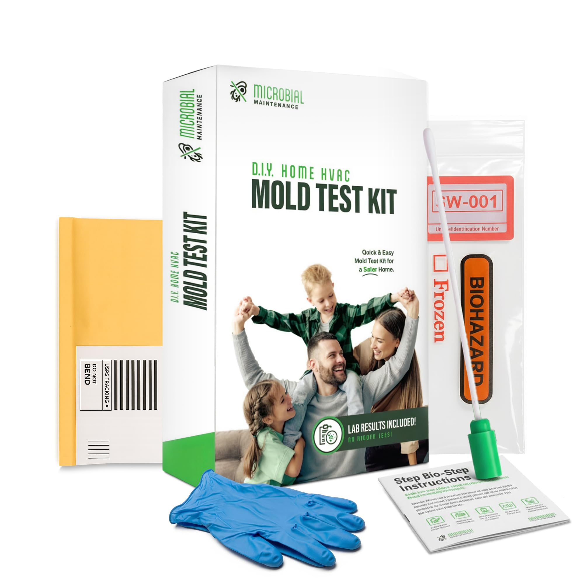 Microbial Mold Test Kit for Home - Indoor Air Quality and Surface Testing - Detects Black Mold, Mildew, and Fungi - Air and Surface Mold Detection Kit with Lab Analysis Included MICROBIAL MAINTENANCE Au supplements