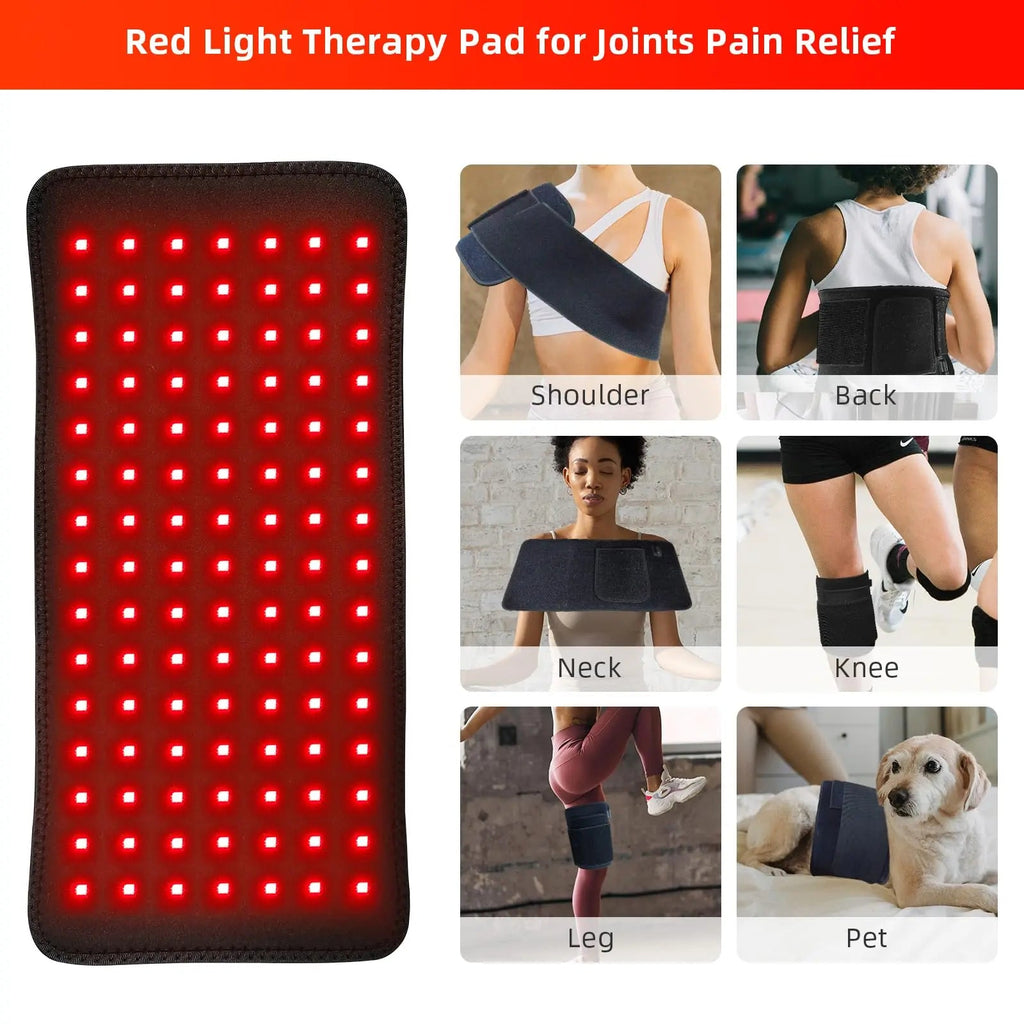 Red Light Therapy Infrared Light Therapy Heating Wrap Belt for Body Back Knee Shoulder Waist Muscle Pain AKYSUN Au supplements