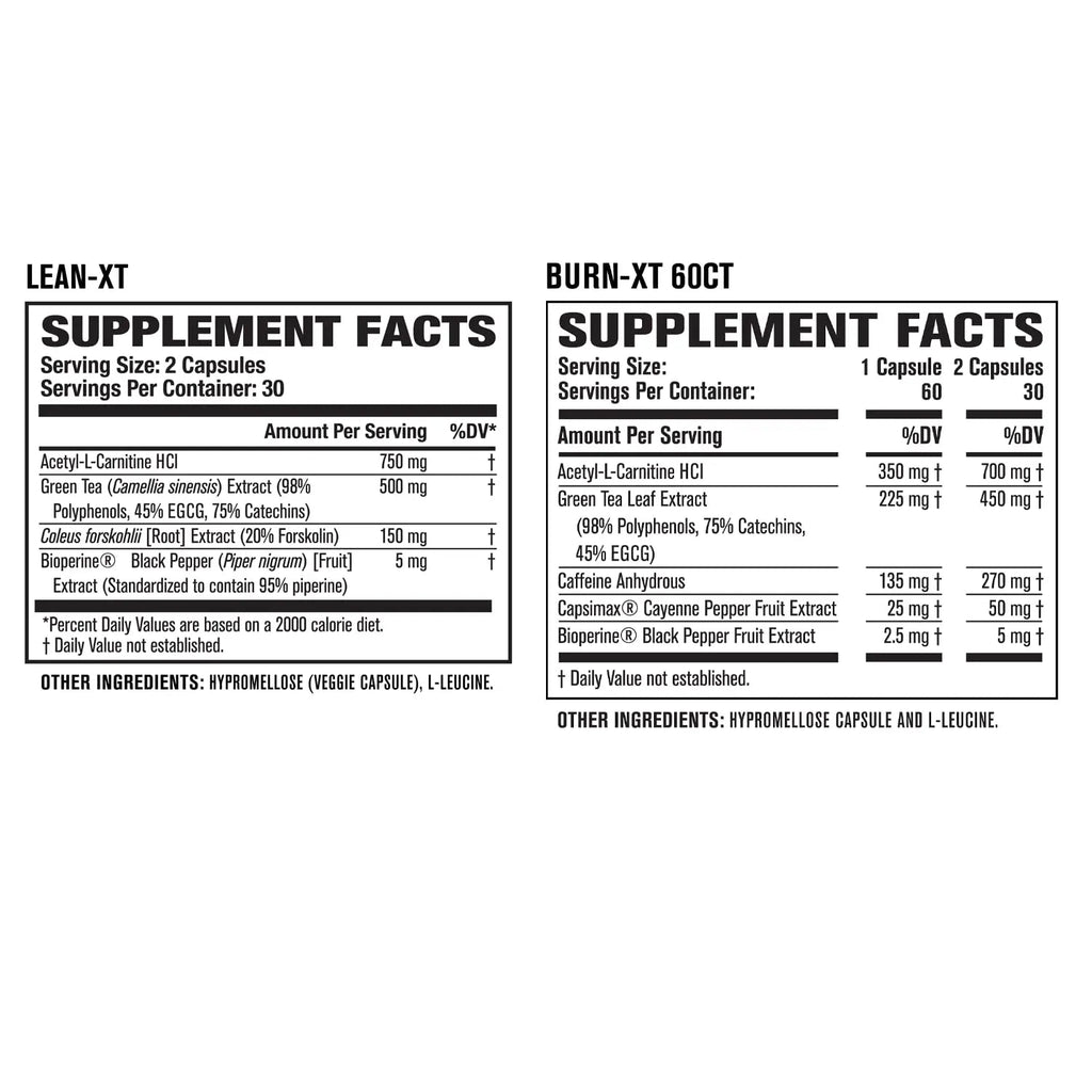Burn-XT Thermogenic Fat Burner, Lean PM Nighttime Fat Burner & Sleep Aid Jacked Factory Au supplements