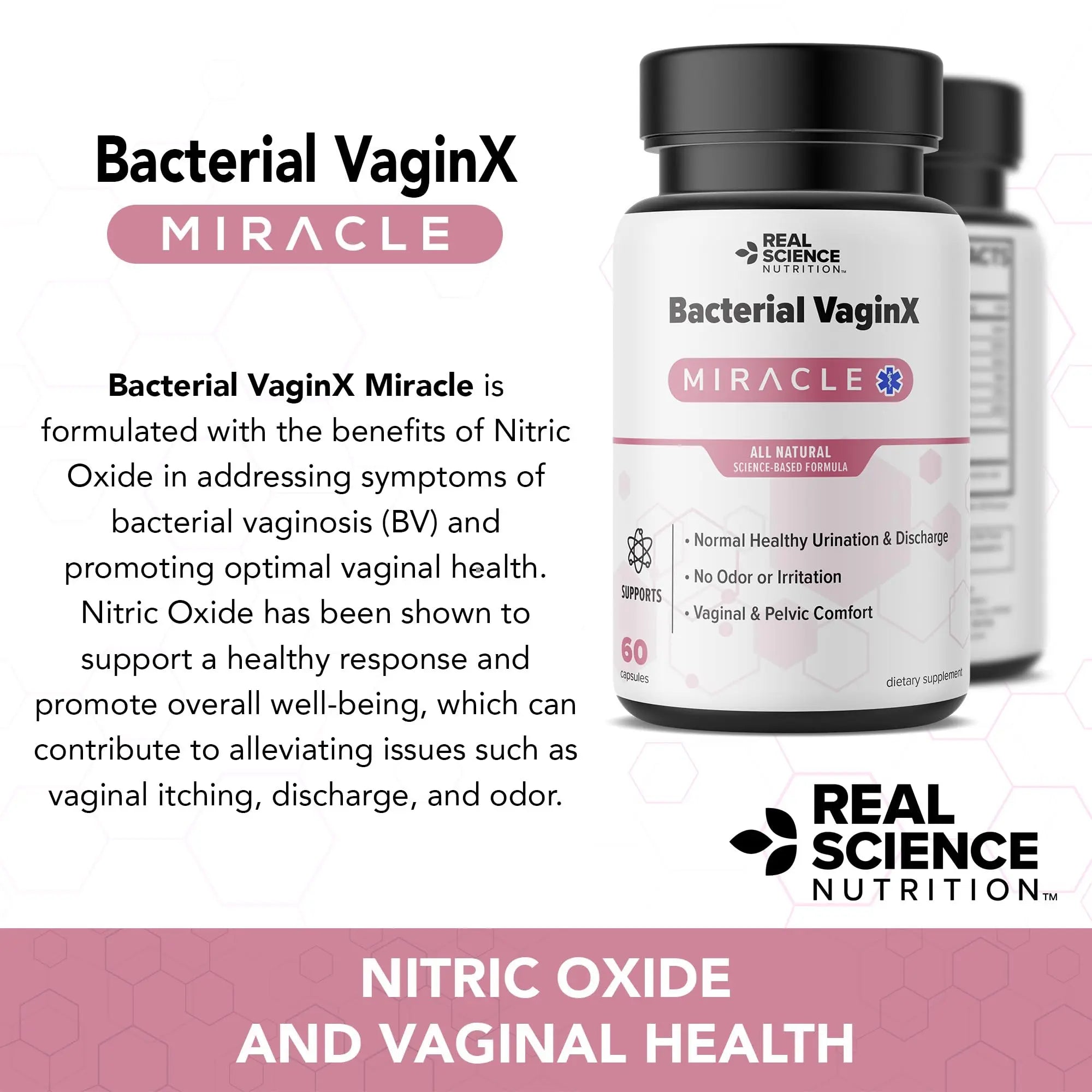 Real Science Nutrition Offers Bacterial VaginX Miracle - Nitric Oxide Enhanced Formulated Real Science Nutrition Au supplements