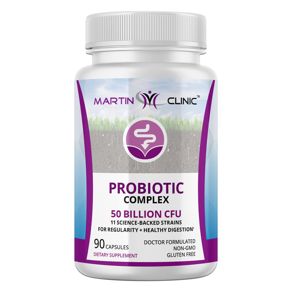 martin clinic Probiotic for Gut Health & Immune Support — Daily Digestive Balance, Bloating Relief & Better Nutrient Absorption — 60 Capsules martin clinic Au supplements