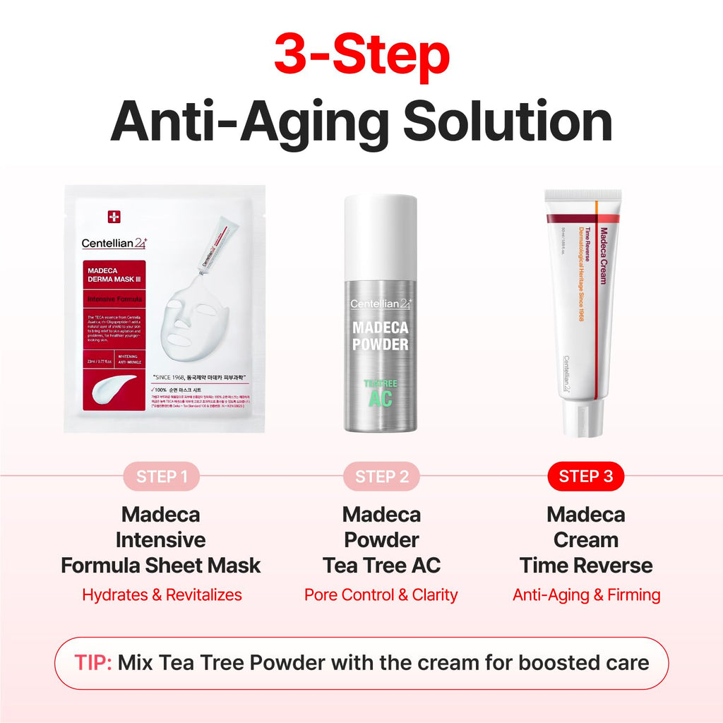 CENTELLIAN 24 Madeca Cream Time Reverse (1.69 fl oz) - TECA Centella Asiatica Glow Face Cream Moisturizer, Hydrating