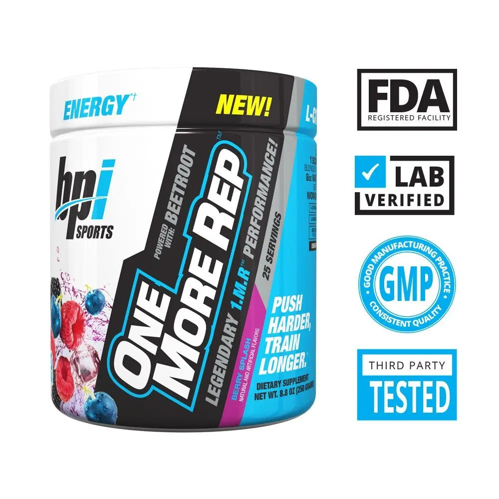 BPI Sports One More Rep Pre-Workout Powder - Increase Energy and Stamina - Intense BPI Sports Au supplements