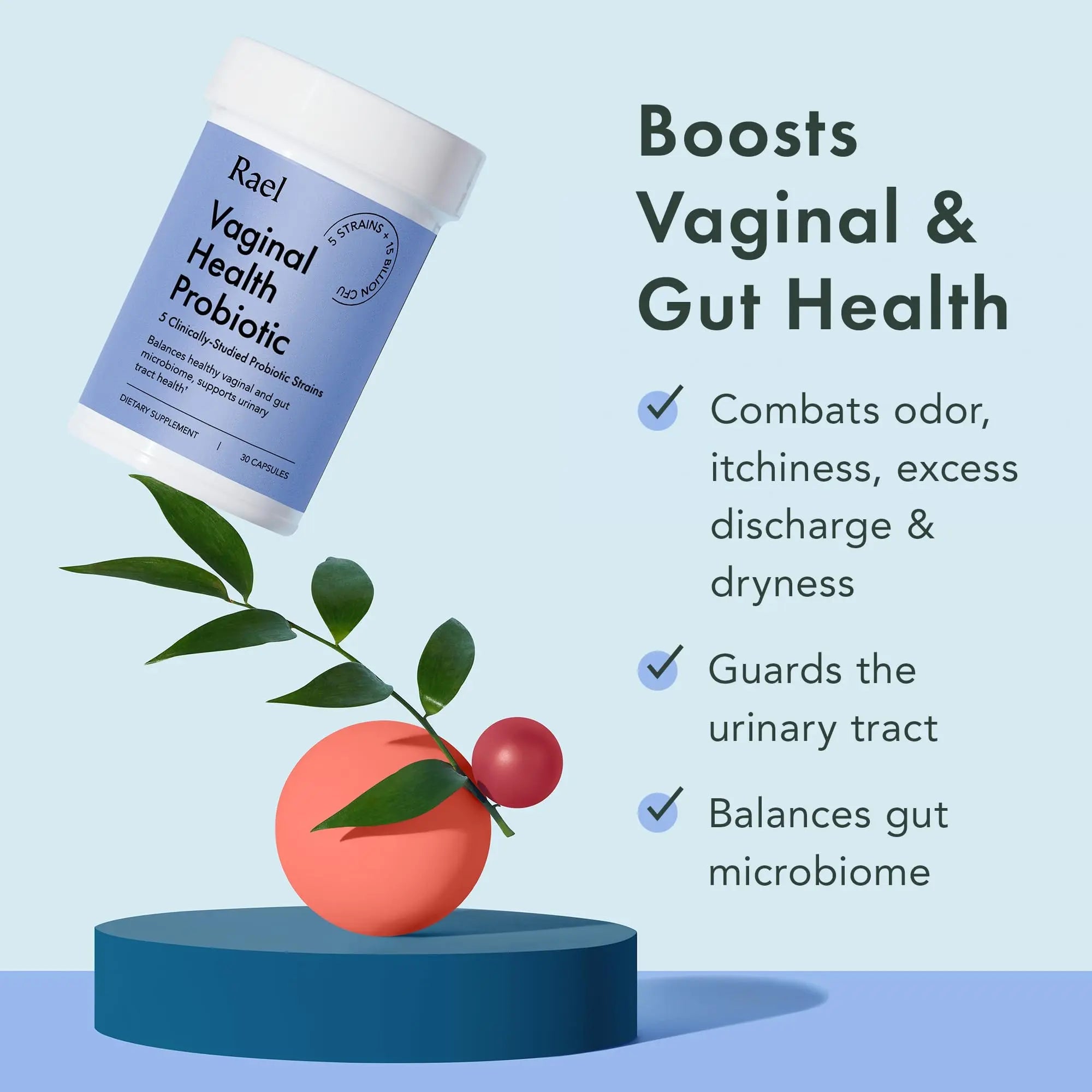 Rael Probiotics for Women - Supplements, Digestive Enzymes, Prebiotics, pH Balance, Vaginal Odor & Flora Rael Au supplements