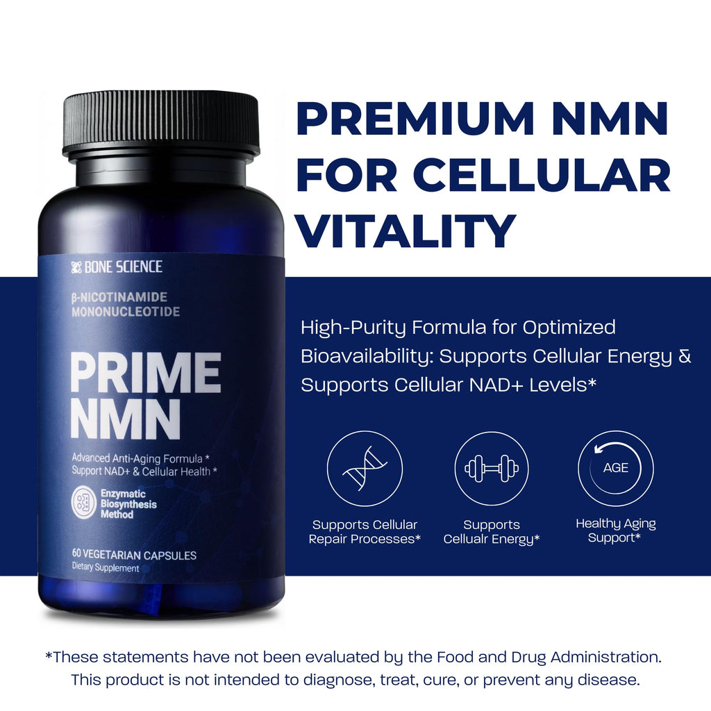 BONE SCIENCE Uthever NMN & Pterostilbene 6-in-1 Complex with Resveratrol, Glutathione & BioPerine - High Purity Stabilized NAD+ Precursor for Healthy Aging & Cellular Energy - 60 Vegetarian Capsules BONE SCIENCE Au supplements