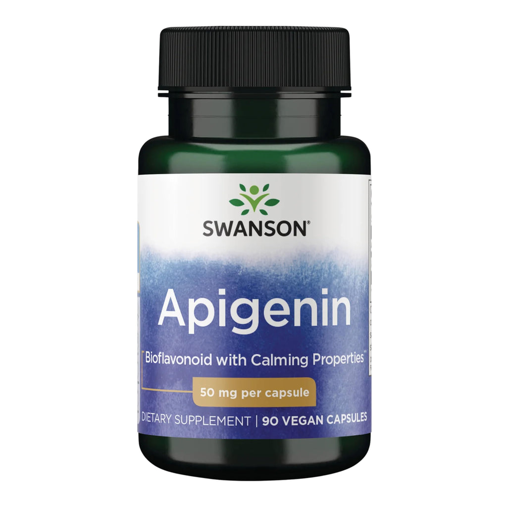 Swanson Apigenin – Sleep and Relaxation Supplement – Natural Support – 90 Caps, 50 mg (Packaging may Vary)