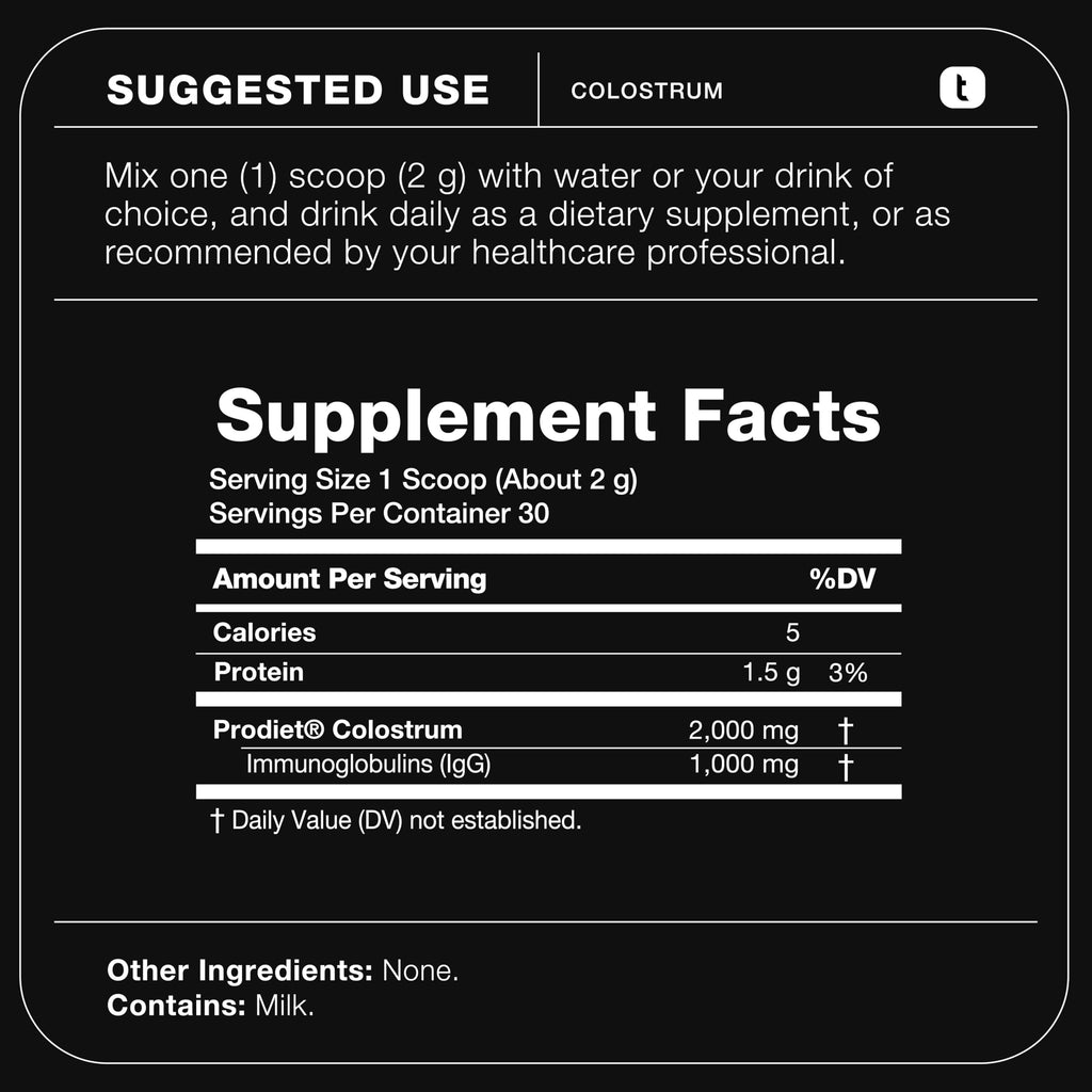 Toniiq Colostrum Powder – Ultra High Potency 50% IgG Concentrate – Farm-to-Jar Traceable French Colostrum – Microfiltered for Purity – Third-Party Lab Verified – 30 Servings Toniiq Au supplements