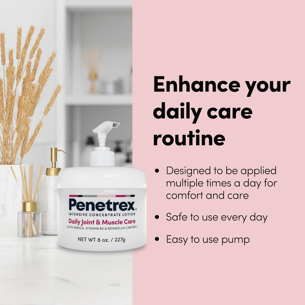 Penetrex Joint & Muscle Care Lotion – Soothing Botanical Formula with Arnica, Vitamin B6 & MSM – Lightweight Easy to Apply Lotion - Fresh Disappearing Scent - for Everyday Movement Support Penetrex Au supplements