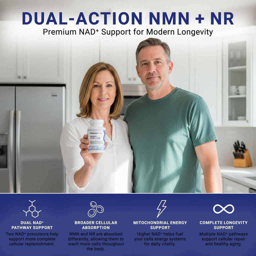 GenuinePurity - Liposomal NMN + NR Supplement - 60 Vegan Capsules to Support Cellular Health, Energy & NAD+ Levels - USA Made, Non-GMO, Gluten Free GenuinePurity Au supplements