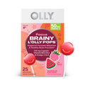 OLLY Focus Buddies L’OLLY Pops, Cognizin, Vitamins B6 and B12, Omega-3 ALA, Supports Focused Attention and Healthy Brain Function,* Kids 4+ Dietary Supplement, Watermelon Strawberry Flavored, 25 Count OLLY Au supplements