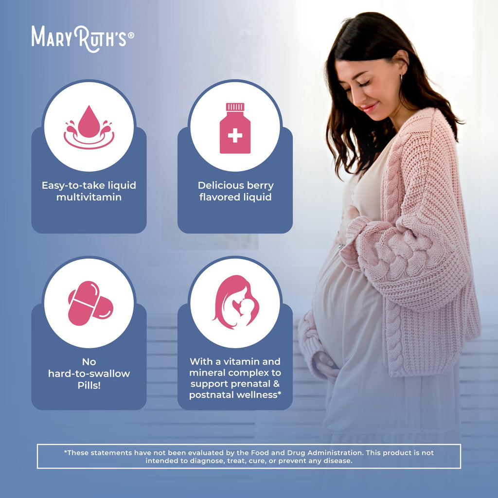 MARYRUTH'S Postnatal & Prenatal Vitamins for Women | Sugar Free | Womens Multivitamin for Pre-Conception, Pregnancy & Nursing | Ginger
