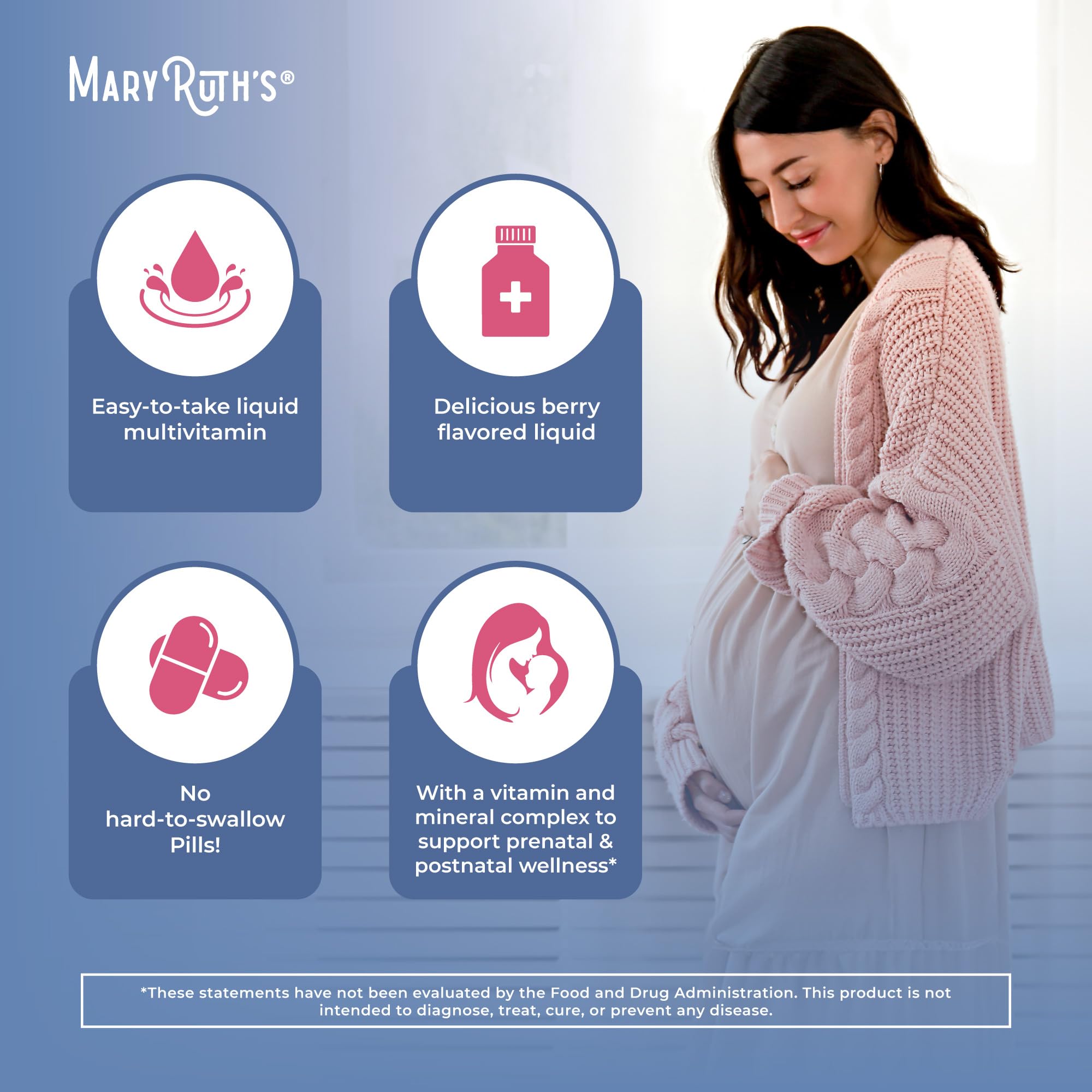 MARYRUTH'S Postnatal & Prenatal Vitamins for Women | Sugar Free | Womens Multivitamin for Pre-Conception, Pregnancy & Nursing | Ginger