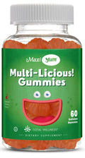Maxi Health Multivitamin Gummies Vitamins for Adults & Kids - Cherry Flavored Gummy Multivitamins - 60 Vitamin Gummies for Women and Men Maxi Health Au supplements