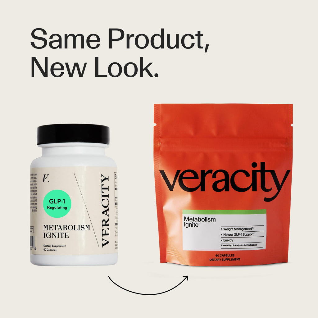 Veracity Metabolism Ignite - Boosts to Reduce Appetite and Cravings for Clinically Proven Weight Loss - Natural & Metabolic Support Supplement - Burns Fat - Side Effect Free - 30 Serving