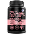 14-in-1 Women’s Inositol Complex Supplement – 40:1 Myo & D-Chiro Inositol with Folate, Vitamin D3, Zinc, Magnesium & Botanicals for Hormone
