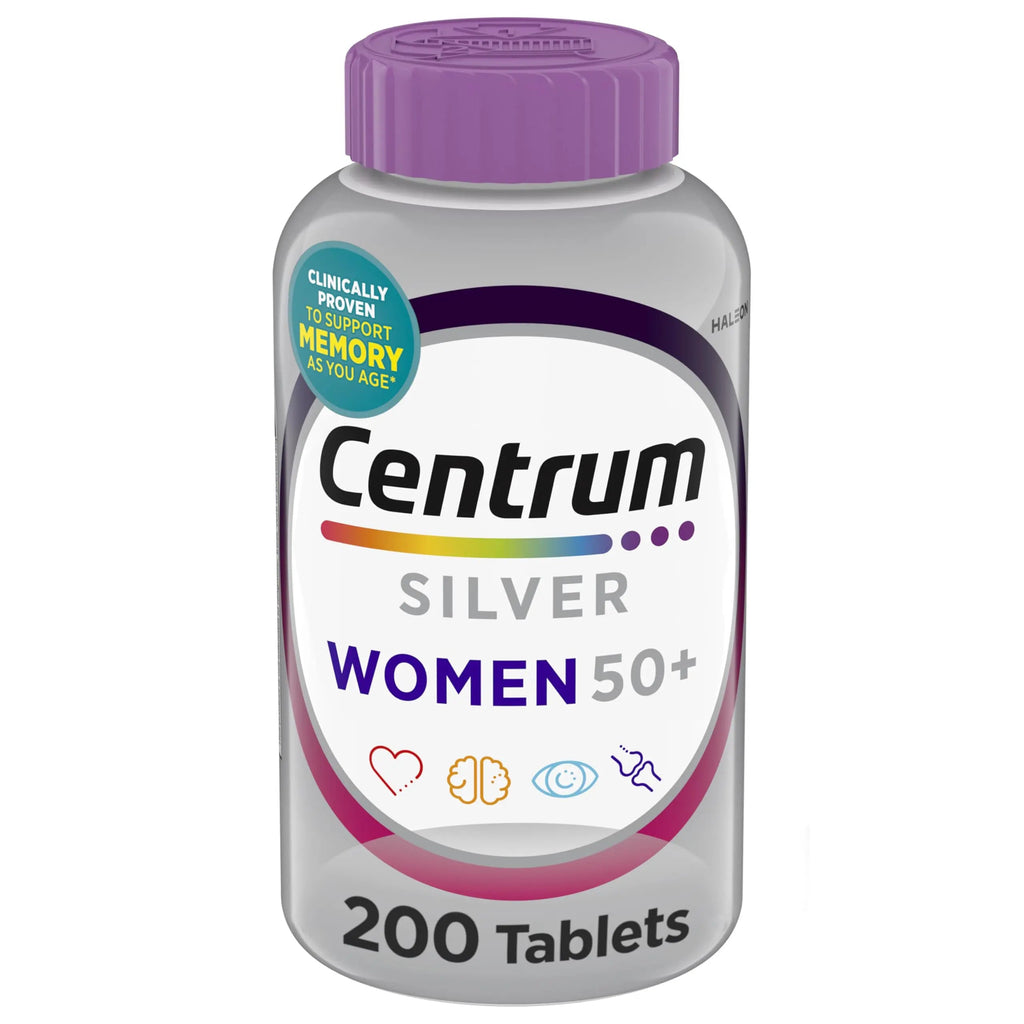 Centrum Silver Women's Multivitamin for Women 50 Plus, Multivitamin/Multimineral Supplement with Vitamin D3, B Vitamins, Non-GMO Ingredients Centrum Au supplements
