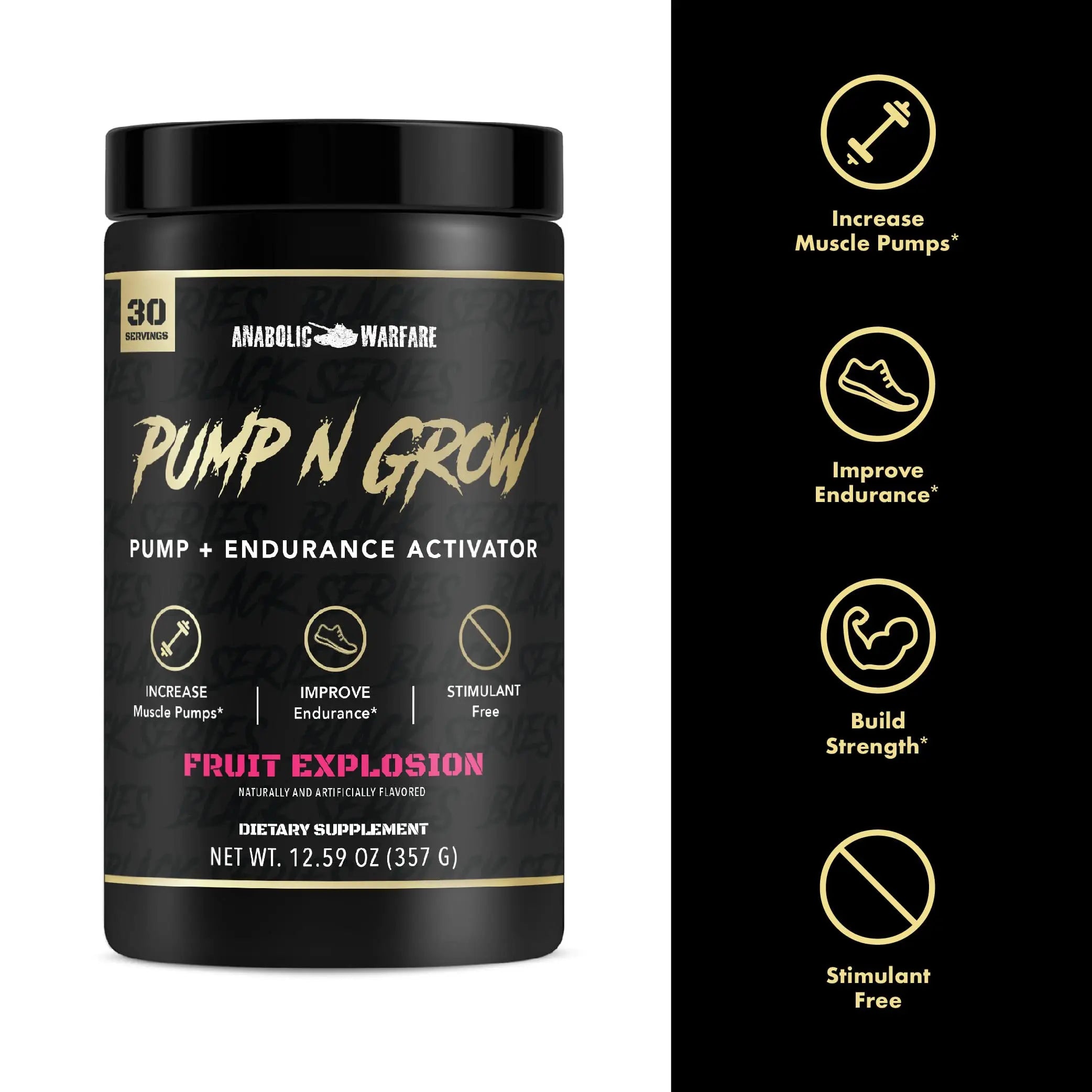 Anabolic Warfare Pump-N-Grow Muscle Pump Supplement Caffeine Free Pre Workout Anabolic Warfare Au supplements