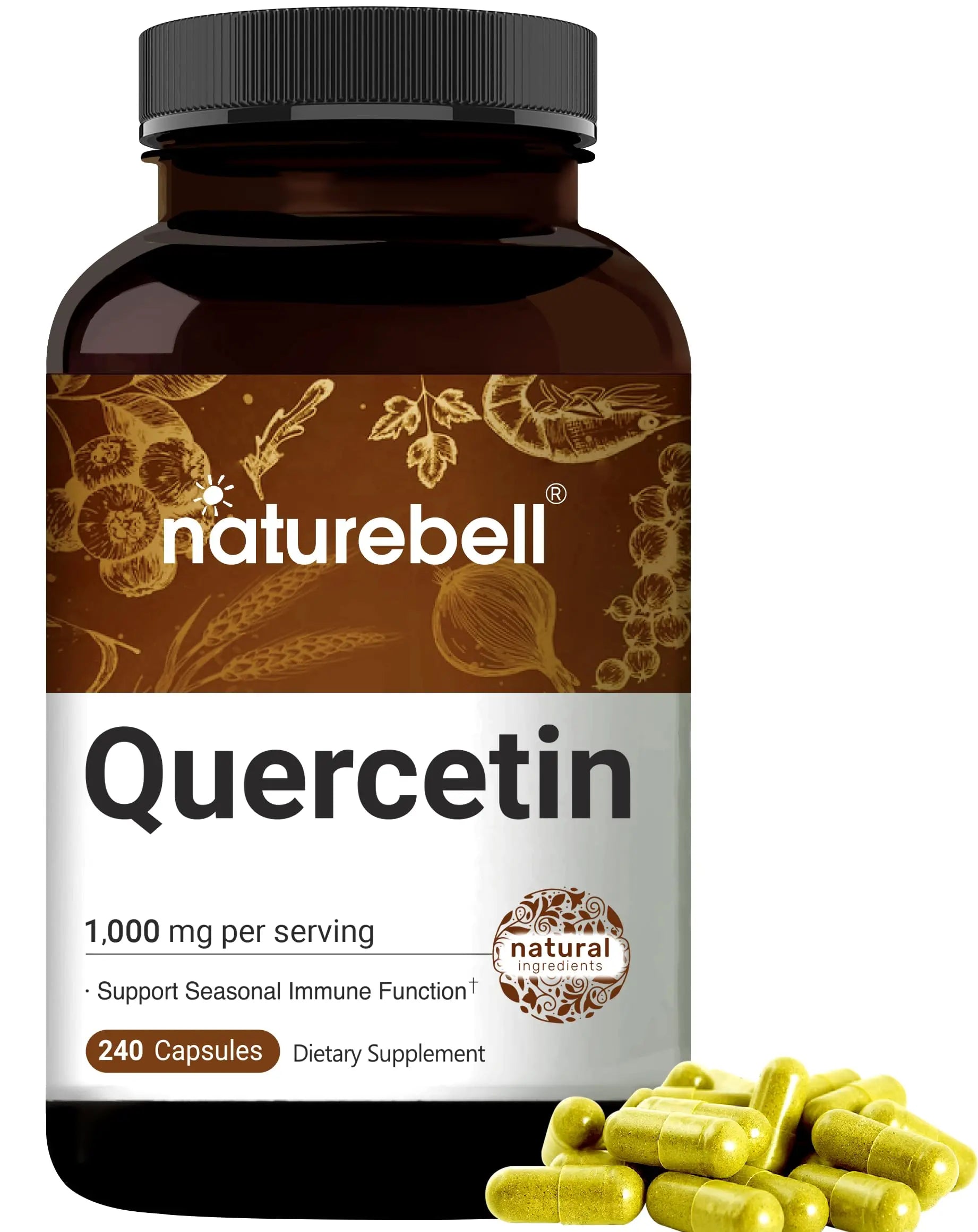 NatureBell Quercetin 1000mg Per Serving | 240 Capsules, Ultra Strength Quercetin NatureBell Au supplements