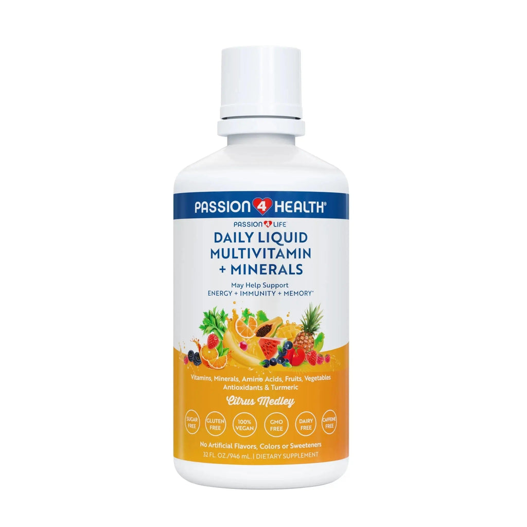 Passion 4 Life Mega Liquid Multivitamins, Trace Minerals, Amino Acids, Turmeric for Adults, Men, Women, Teens, Kids Passion 4 Life Au supplements