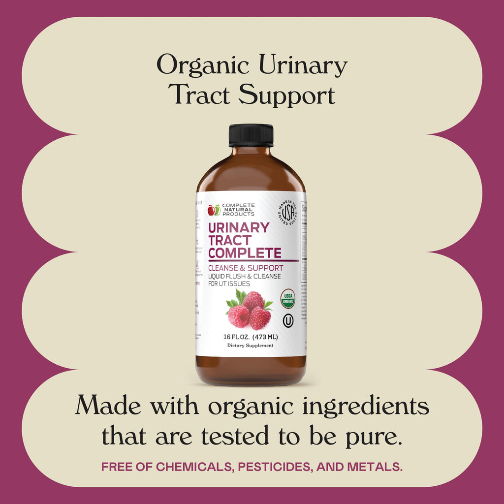 Complete Natural Urinary Tract Complete 8oz - Liquid Supplement for Urinary Tract Health with Organic Cranberry, D-Mannose, Beet Root, Fennel Seed, and Turmeric Complete Natural Products Au supplements