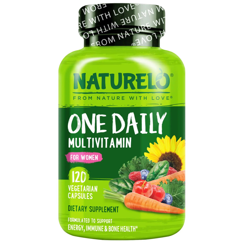 NATURELO One Daily Multivitamin for Women w/Vitamin B12, 120 Ct, Energy Support, Whole Food Daily Women Multivitamin Supplement, Nourish Hair/Skin/Nail, Non-GMO NATURELO Au supplements