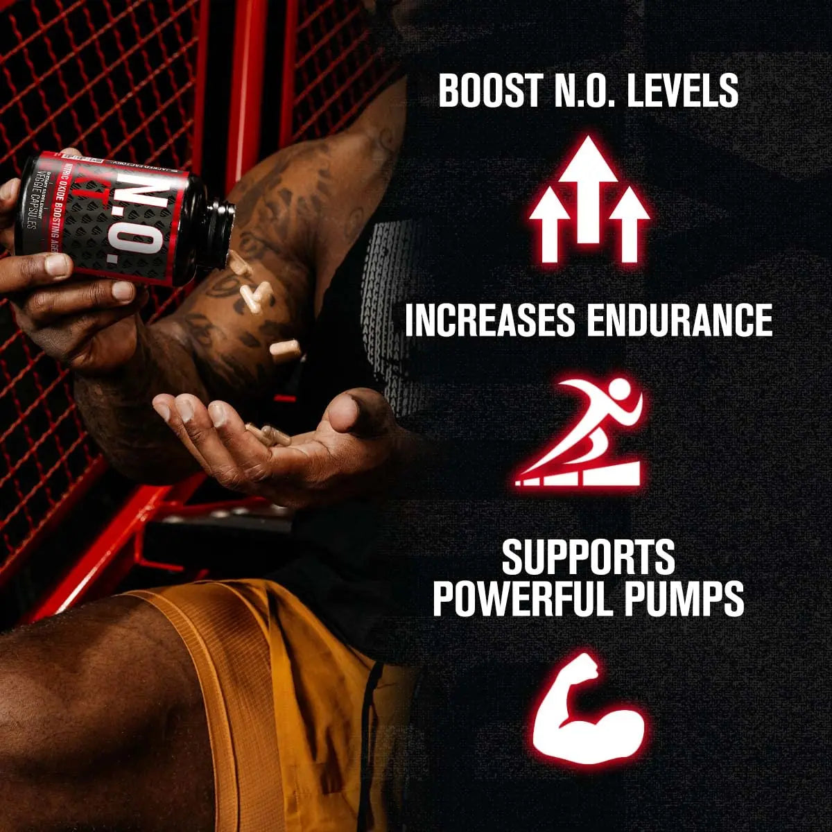 Jacked Factory N.O. XT Nitric Oxide Supplement, Growth Surge Post Workout Muscle Jacked Factory Au supplements