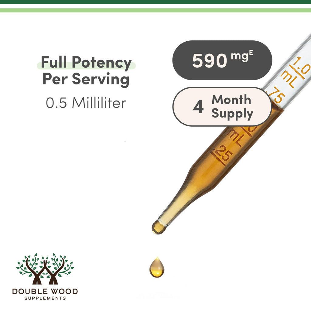 Double Wood Supplements Organic Lemon Balm Tincture - for Digestion & Relaxation 590mg - 2FL OZ, 120 Servings