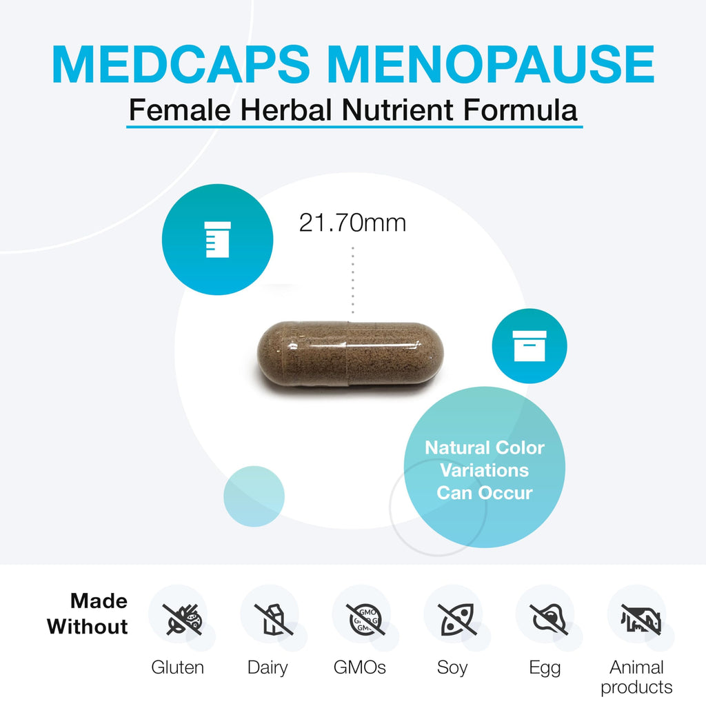 XYMOGEN Medcaps Menopause - Menopause Supplements for Women - Made with Dong Quai, Isoflavones, Ginseng Extract, Licorice Root + Black Cohosh - Gluten Free (120 Capsules) XYMOGEN Au supplements