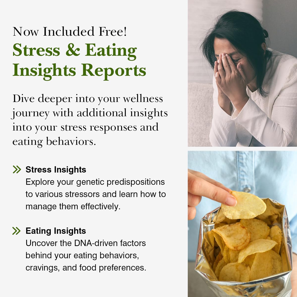 GenoPalate Nutrition DNA Test Kit | 100+ Optimal Foods & Tailored Diet | Genetic Health Report & Personalized Wellness | Macro & Micronutrient Recommendations | Stress & Eating Insights GenoPalate Au supplements