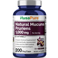 NusaPure Mucuna Pruriens 1000mg 200 Veggie Caps (Non-GMO, 100% Vegetarian, Vegan) NusaPure Au supplements
