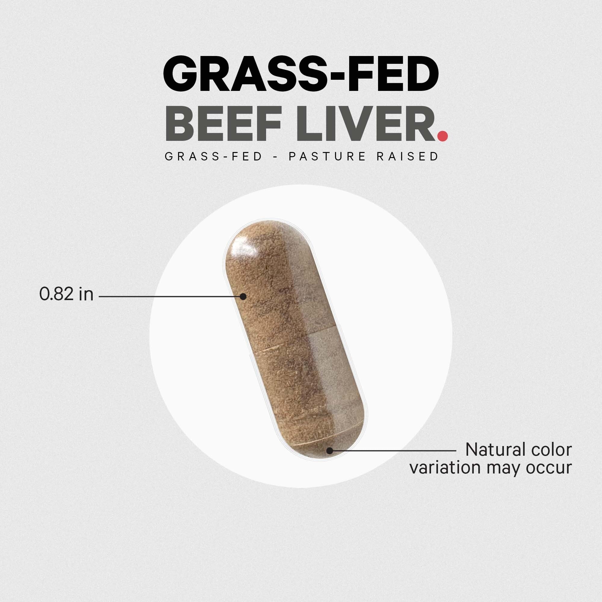 Codeage Grass Fed Beef Liver Supplement Superfood, Freeze Dried, Non-Defatted, Desiccated Glandulars Bovine Pills, Pasture Raised Beef Vitamins, Non-GMO Liver Meat, 180 Capsules Codeage Au supplements
