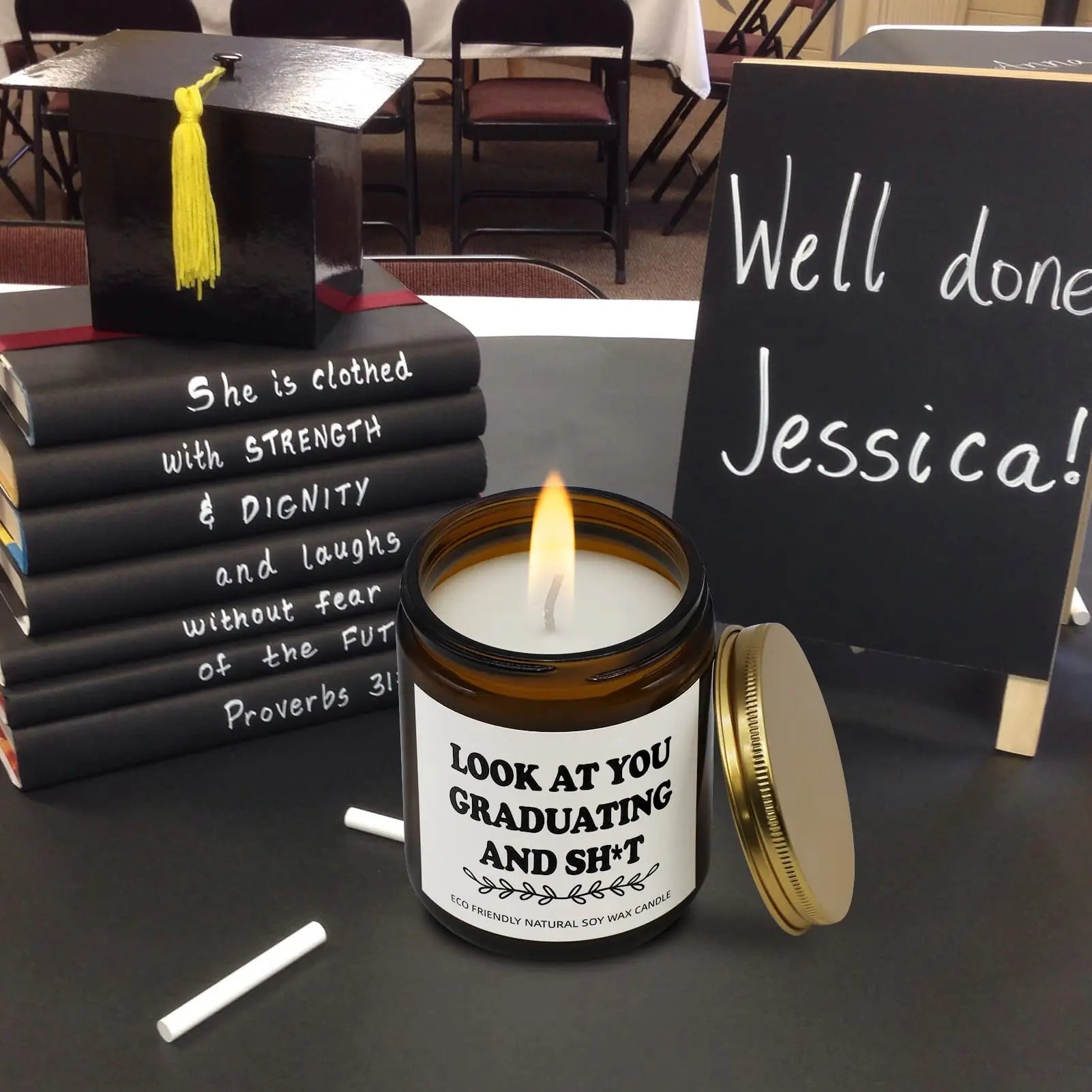 Joyseller Funny Graduation Gift for Her/Him, Look at You Graduation Candles for Party Decorations Joyseller Au supplements