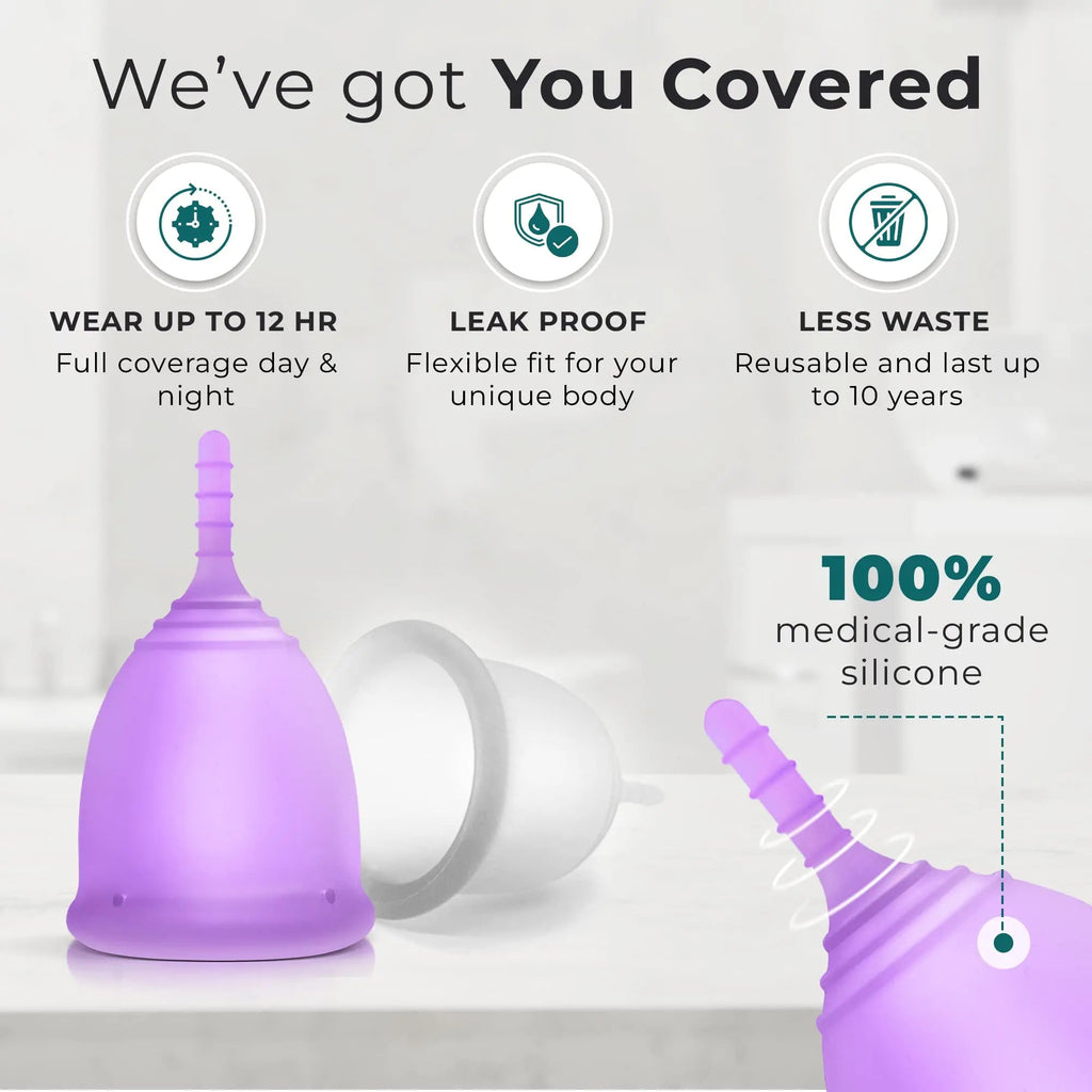 EcoBlossom Reusable Menstrual Cup Set - The Most Reliable Medical Grade Silicone Period Cups EcoBlossom Au supplements