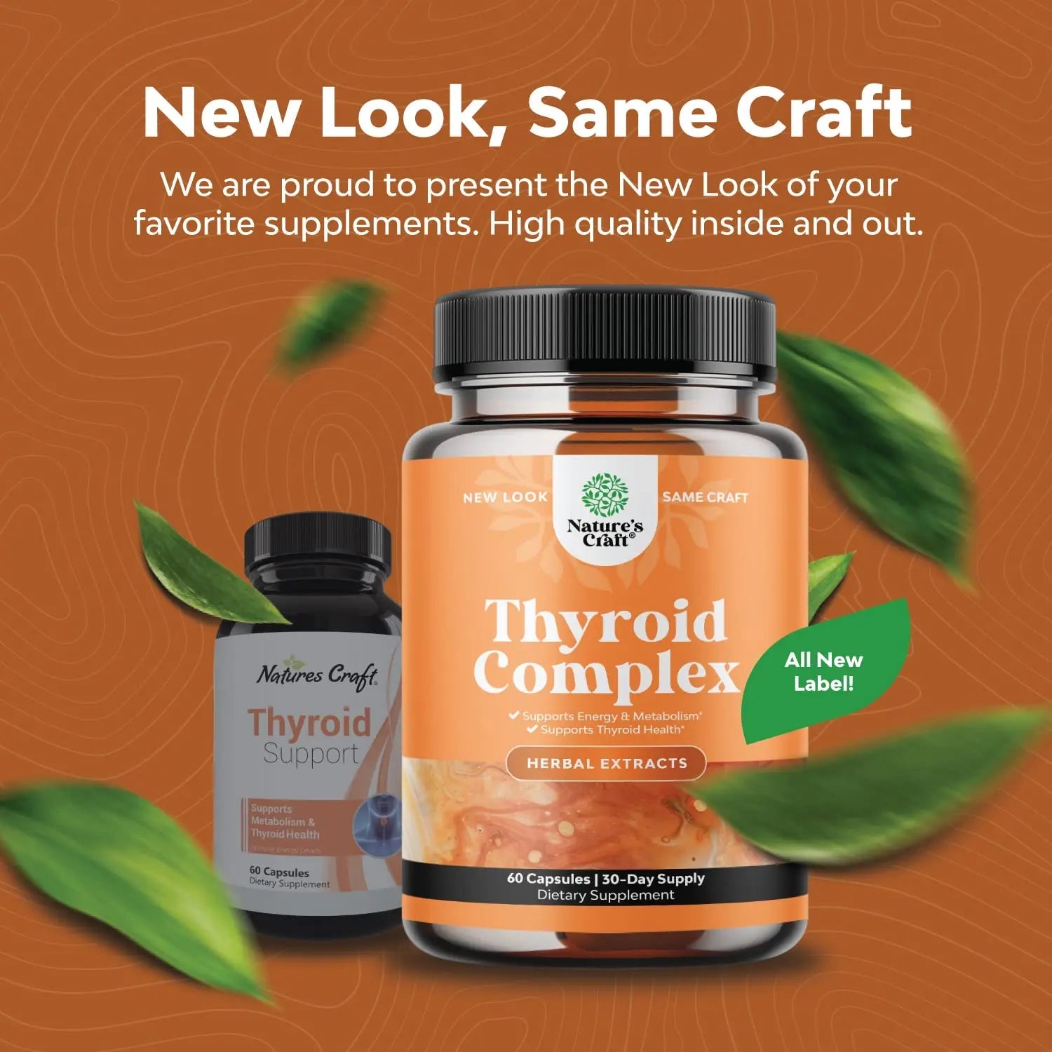 Herbal Thyroid Support Complex - Iodine Thyroid Supplement with L Tyrosine Bladderwrack Natures Craft Au supplements