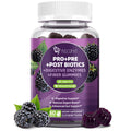 Migcopat Pre Post Probiotics Gummies, Probiotic Prebiotic Postbiotic Digestive Enzymes with Fiber, 120 Billion CFU Probiotics Complete Gut Support, Sugar Free