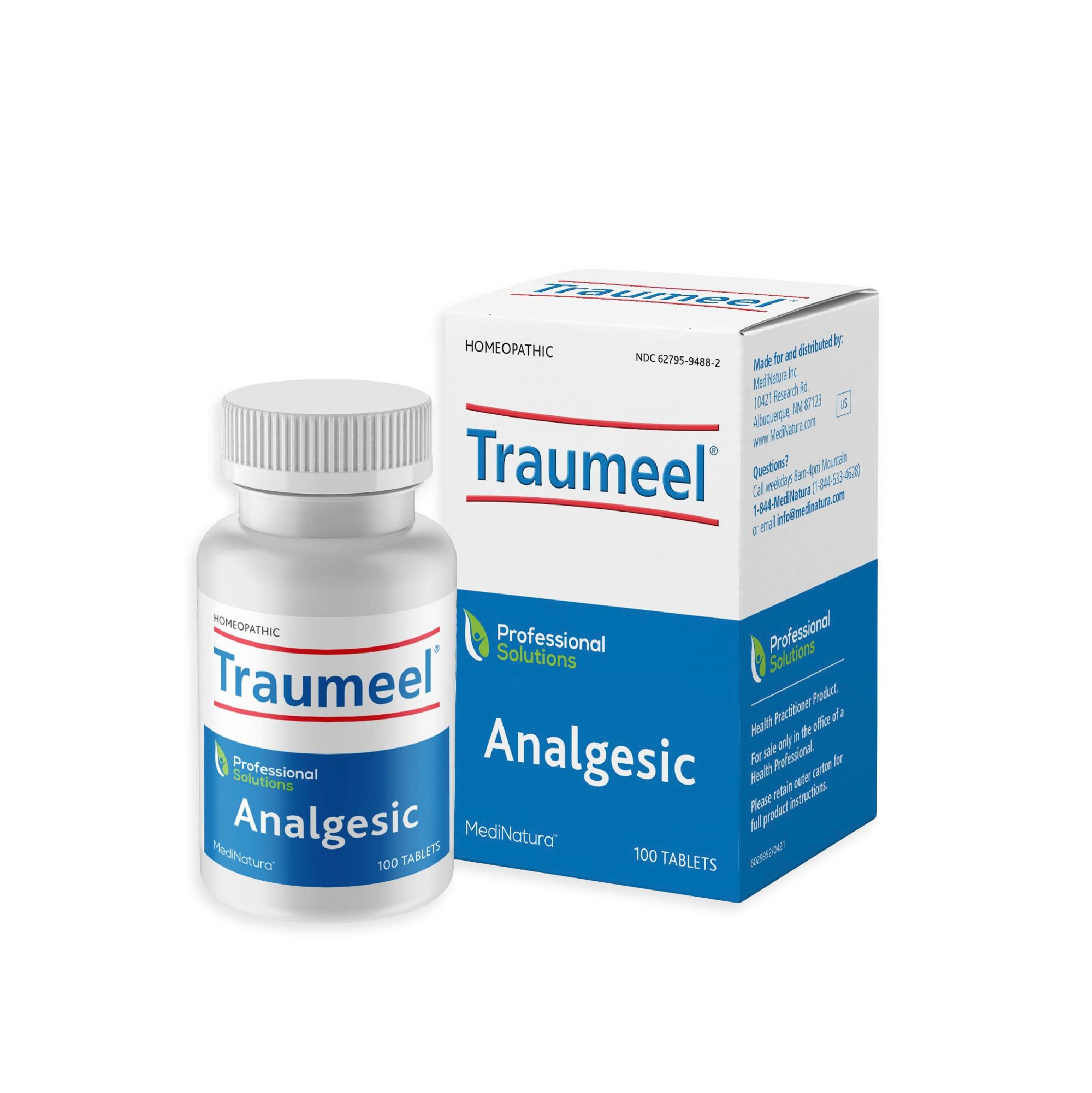 MediNatura Traumeel Homeopathic Arnica + 13 Active Ingredients for Muscle, Joint, Back, Arthritis, Injury, Exercise Related Pain & Soreness - Made in Germany - 100 Tablets MediNatura Au supplements