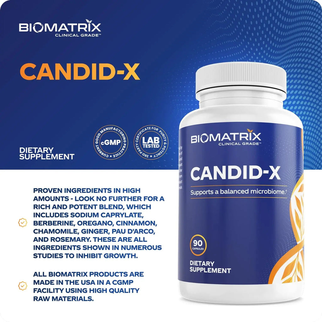 BioMatrix Candid-X Gut Cleanse with Berberine, Oregano, Sodium Caprylate, Chamomile, Ginger BioMatrix Au supplements