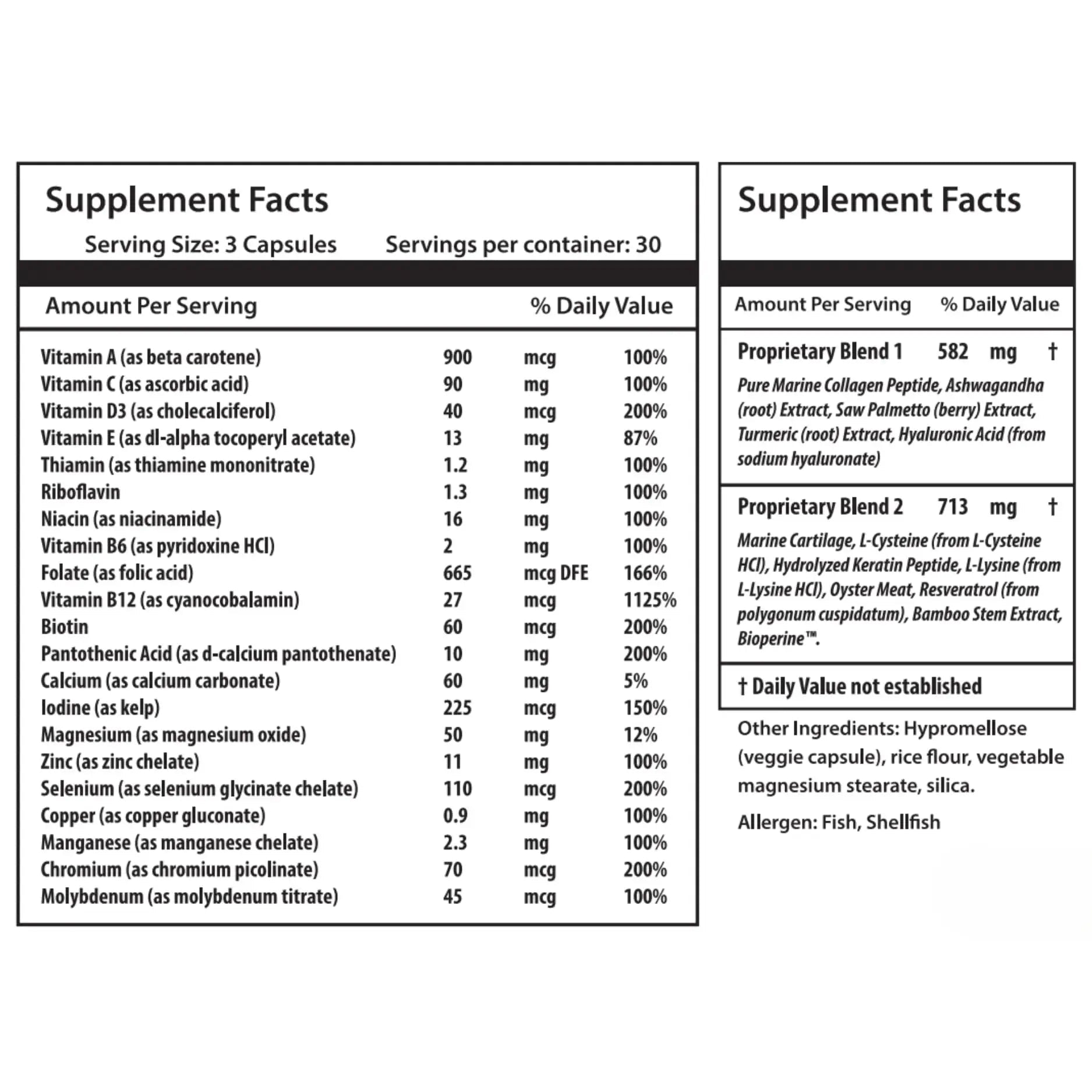 ULULIFE Complete Multivitamin for Men & Women: All-Natural & Cruelty Free with Biotin, Collagen, Keratin, & More - Promotes Hair Growth & Thickness ULULIFE Au supplements