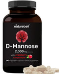 NatureBell D-Mannose 500mg Capsules (2,000mg Per Serving) | 240 Veggie Capsules + Cranberry Concentrate 40mg – Fast Acting Urinary Tract Health Pills – Ultra UTI Support for Women & Men NatureBell Au supplements