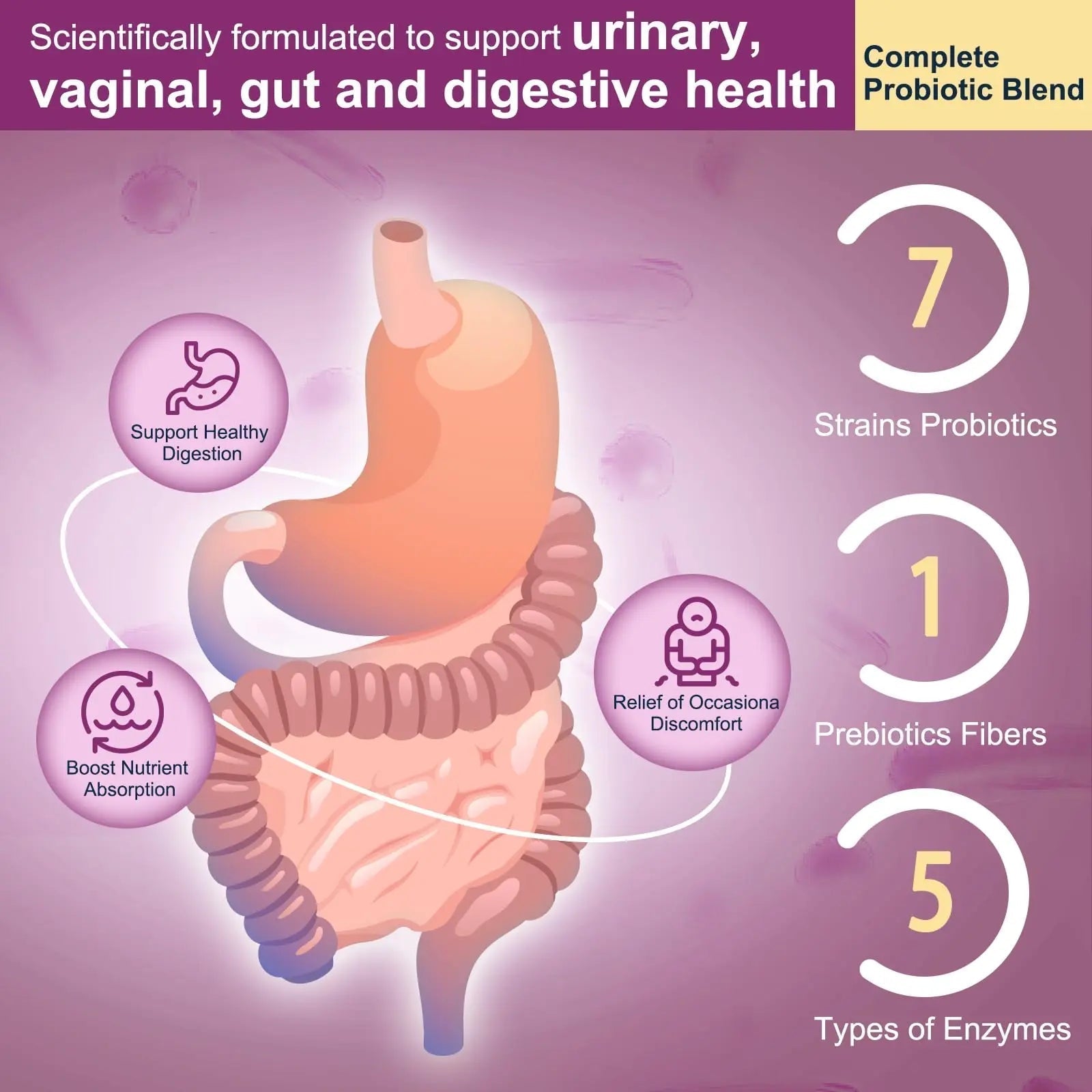DRFOSTER Urinary Tract Health for Women, Vaginal Probiotics for Women pH Balance with D-Mannose, Cranberry, Probiotics and Prebiotics for Digestive Helath 90 Veggie Capsules DRFOSTER Au supplements