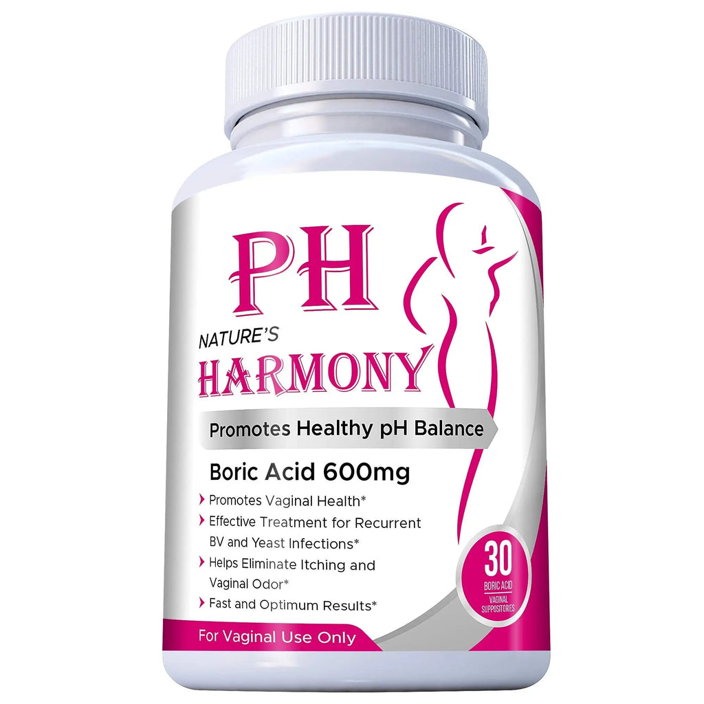 PURE PLANT HOME Boric Acid Suppositories Nature's Harmony 30 Count 600 mg 100% Pure Made in USA N'more Au supplements