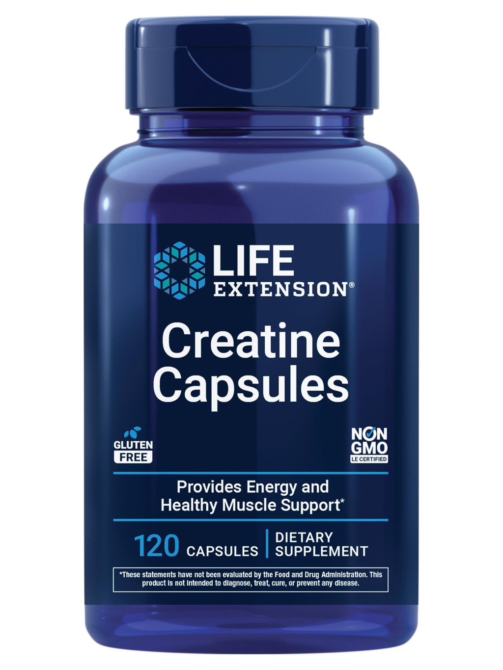 Life Extension Creatine Capsules – Creatine Monohydrate – Promotes Strength, Lean Muscle, Healthy Endurance – Non-GMO, Gluten-Free – 120 Capsules Life Extension Au supplements