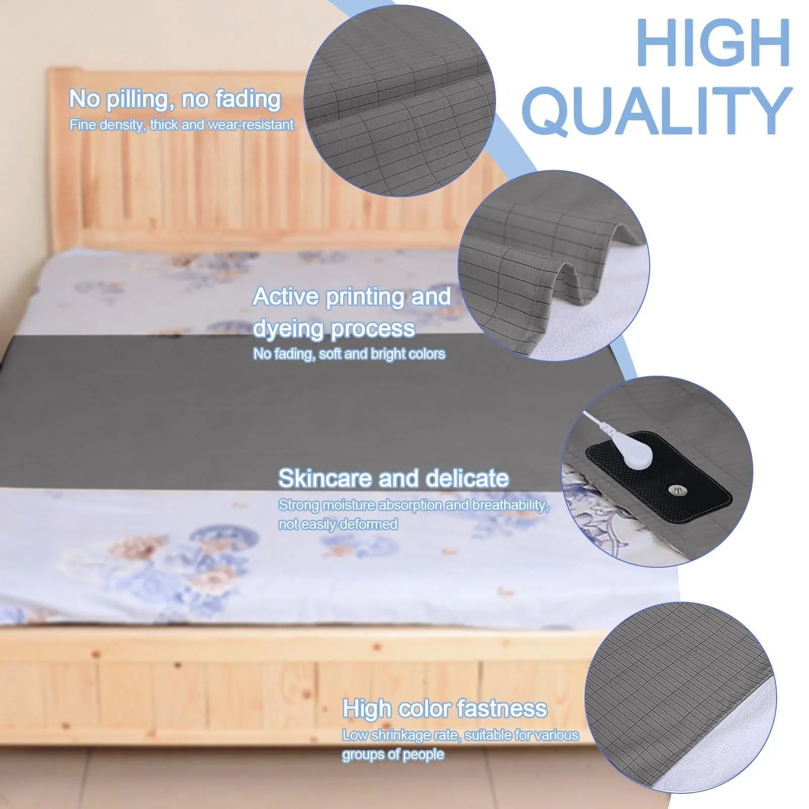 Grounding Mat for Bed, Grounding Sheets Blanket with Grounding Cord, Earthing Mat Grounding Pad Reaeng Au supplements