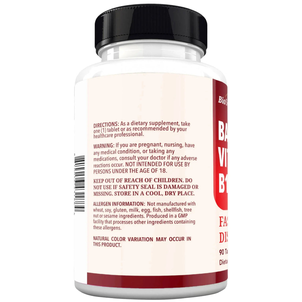 BioSchwartz Bariatric B12 Plus Dissolvable Tablets - 1000mcg Vitamin B12, Vitamin B6, Folate, Biotin - Cherry Strawberry Flavor BioSchwartz Au supplements