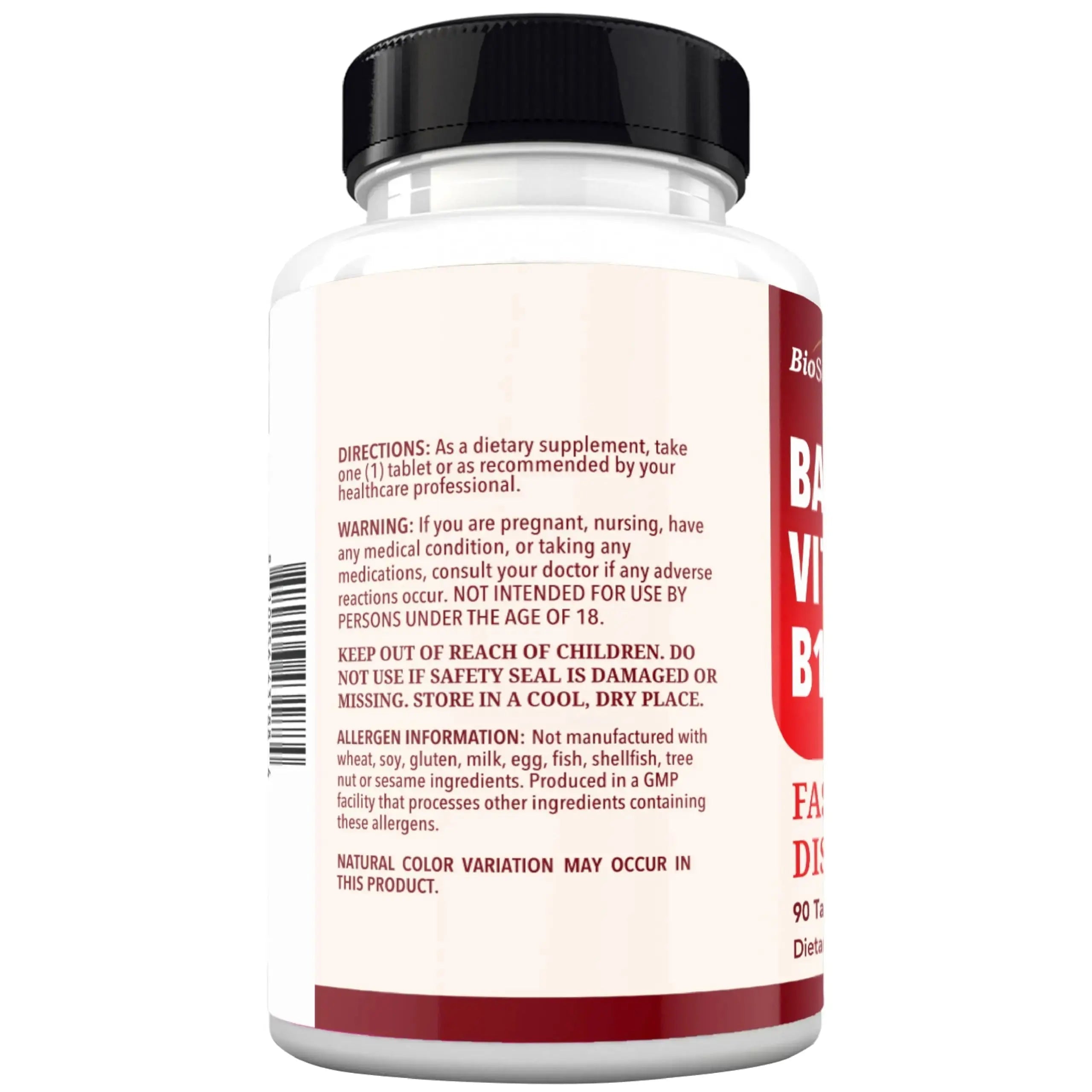 BioSchwartz Bariatric B12 Plus Dissolvable Tablets - 1000mcg Vitamin B12, Vitamin B6, Folate, Biotin - Cherry Strawberry Flavor BioSchwartz Au supplements