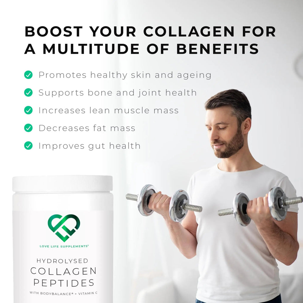BODYBALANCE® Collagen Powder by LLS - Hydrolysed Bovine Collagen Peptides Types 1 & 3 with Vitamin C - Joint, Ligament LOVE LIFE SUPPLEMENTS Au supplements