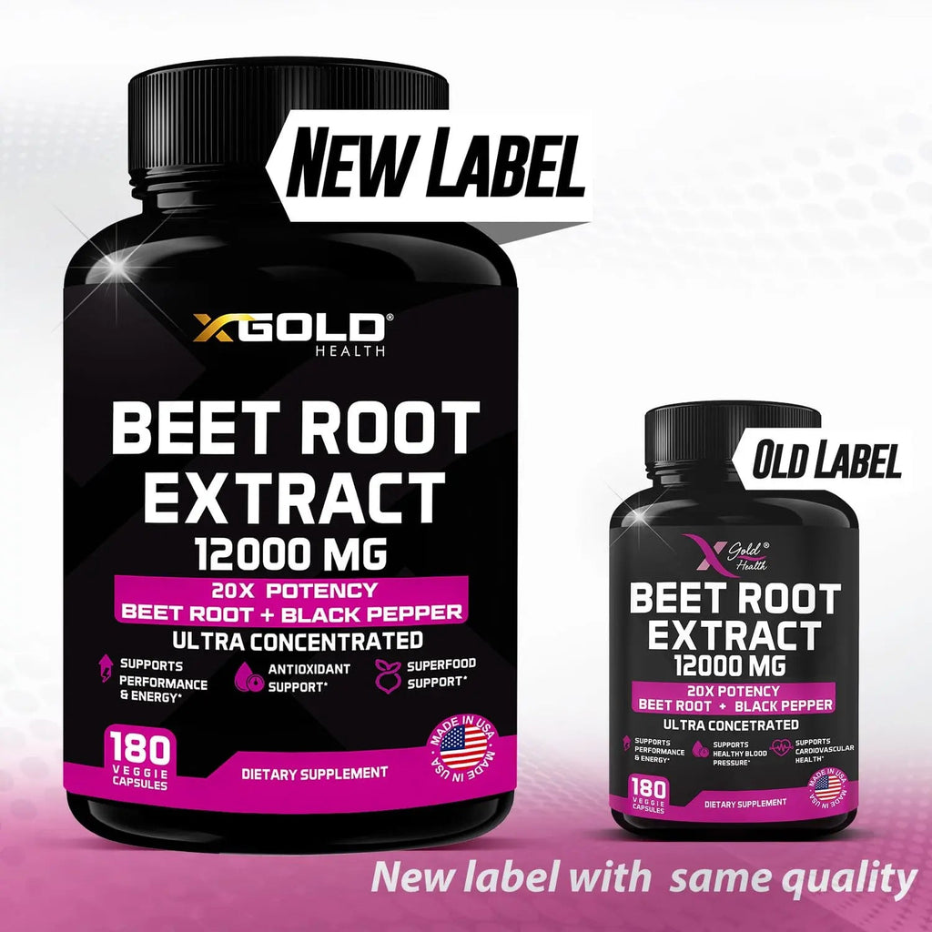 Beet Root Extract Capsules - 12000mg 20x Concentrated Beet Root Capsules Supplement X Gold Health Au supplements