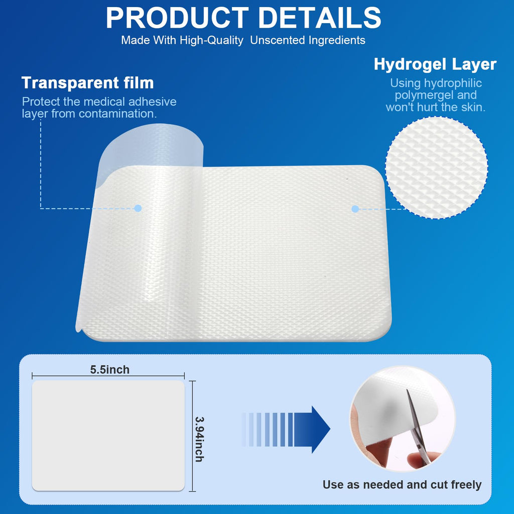 AROSLU Lidocaine Pain Relief Patches Maximum Strength Numbing Gel Patch for Back Knee Neck Shulder Joint Ache Muscle Soreness ICY Compress Topical 20-PCS AROSLU Au supplements