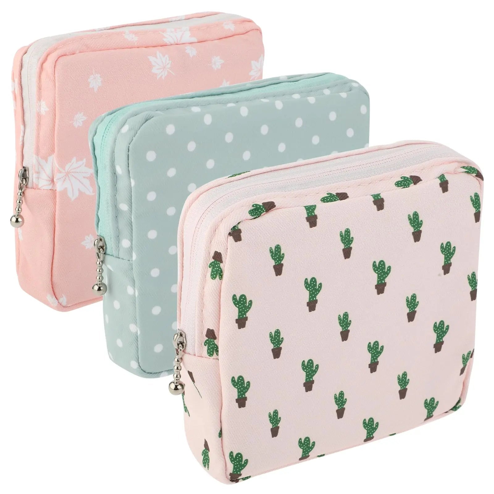 3Pcs Period Bag, Sanitary Pad Storage Bag Samll Period Pouch for Purse Cute Menstrual Period Bag Aster Au supplements