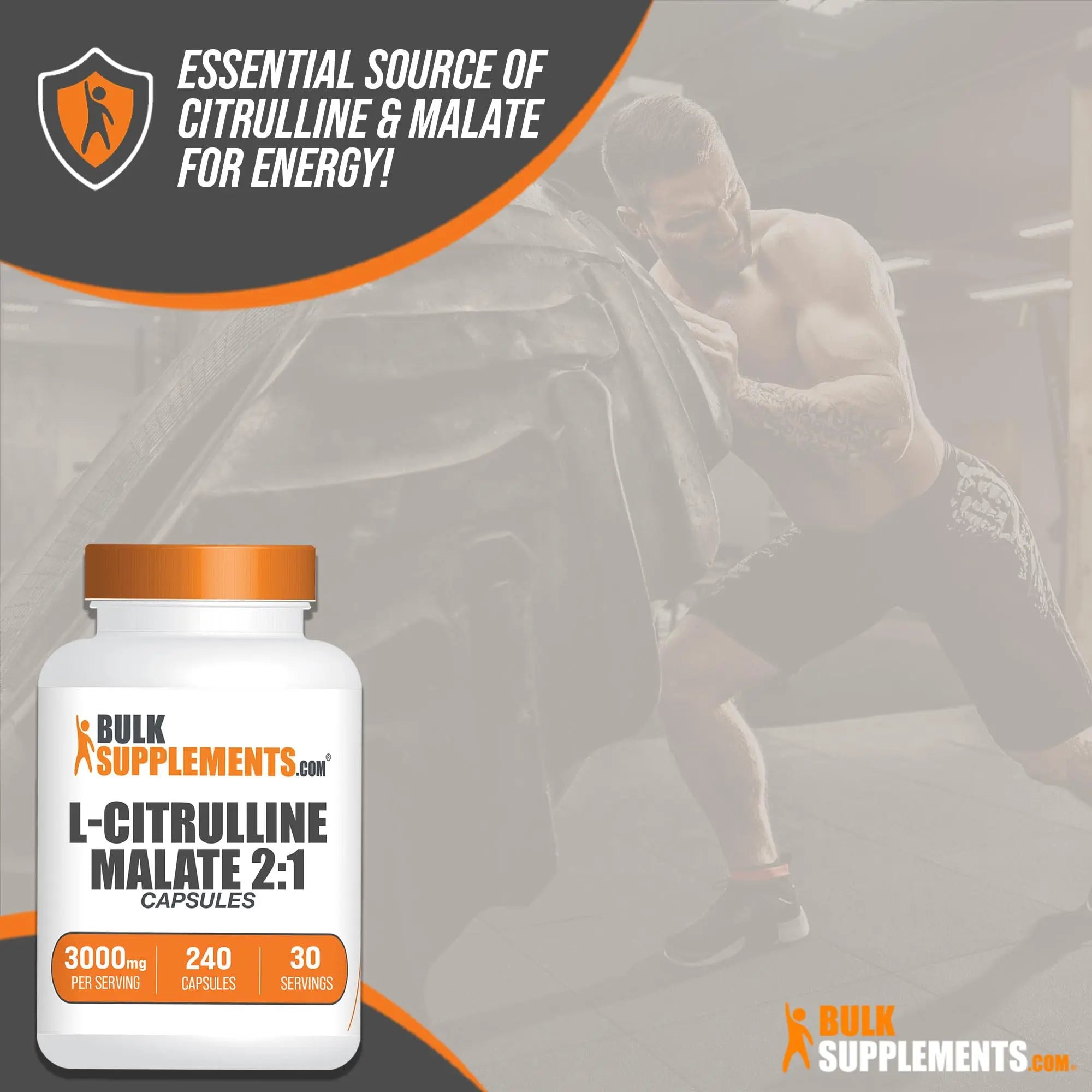 BULKSUPPLEMENTS.COM L-Citrulline Malate Capsules - Citrulline Malate 3000mg BULKSUPPLEMENTS.COM Au supplements